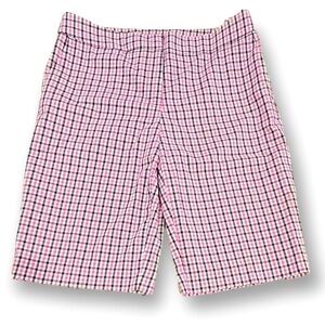 Jones New York Signature Stretch Plaid Bermuda Shorts Size 10 NWOT